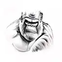 King Kong tattoo design idea