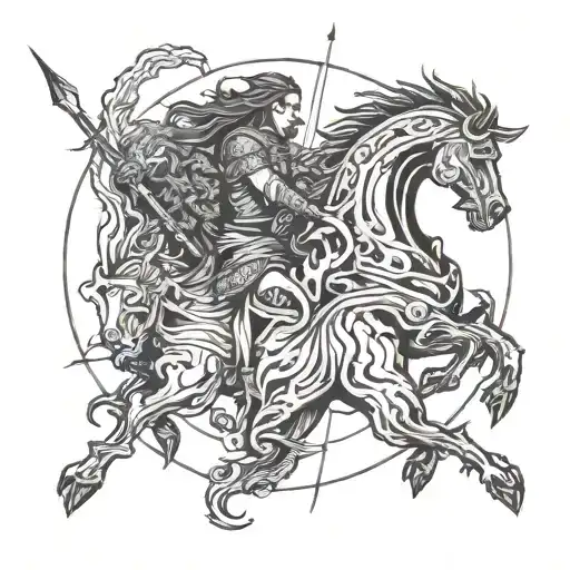 battle against flesh and blood tattoo design idea