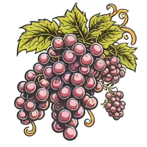 pillipians 4 19 large wine grapes tattoo design idea