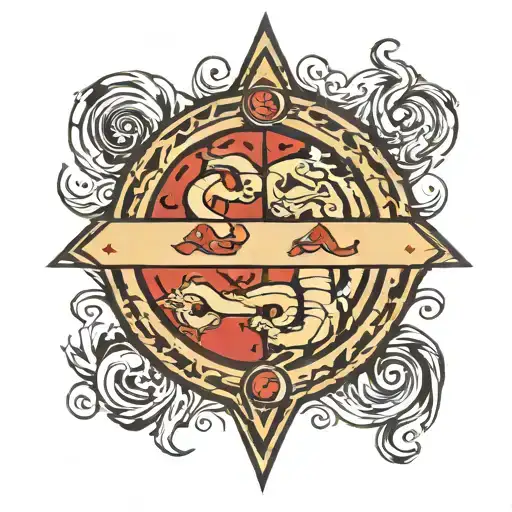  road splitting directions two paths good vs evil  tattoo design idea