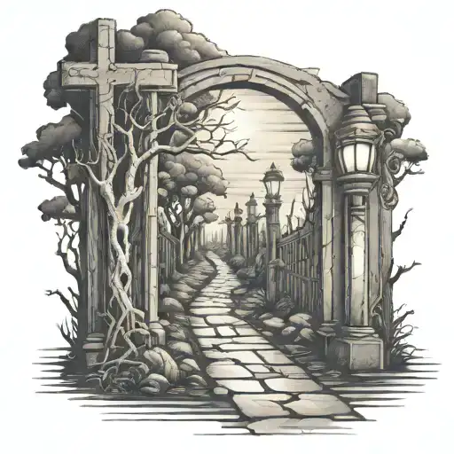 lighted pathway from open bible   tattoo design idea