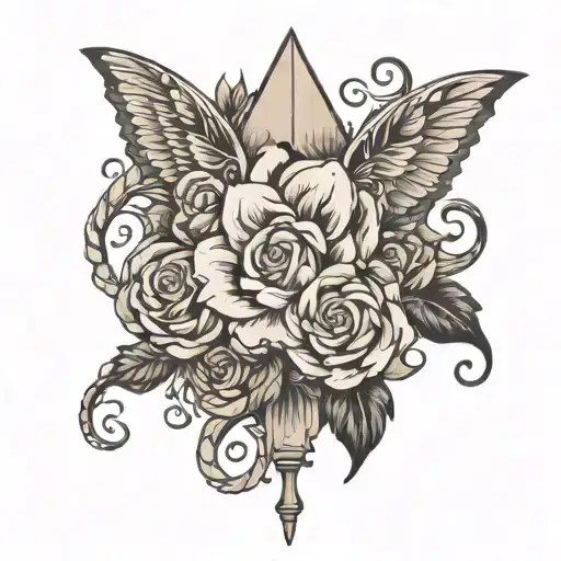 make an image off the verse philippians 4:9 about not worrying and asking God for everything you need tattoo design idea