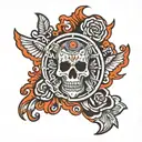 refinery iron works   tattoo design idea