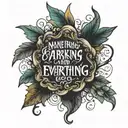 make an image off the verse philippians 4:9 about not worrying and asking God for everything you need tattoo design idea