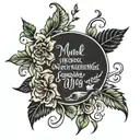 make an image off the verse philippians 4:9 about not worrying and asking God for everything you need tattoo design idea