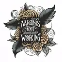 make an image off the verse philippians 4:9 about not worrying and asking God for everything you need tattoo design idea