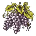 pillipians 4 19 large wine grapes tattoo design idea