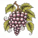 pillipians 4 19 large wine grapes tattoo design idea