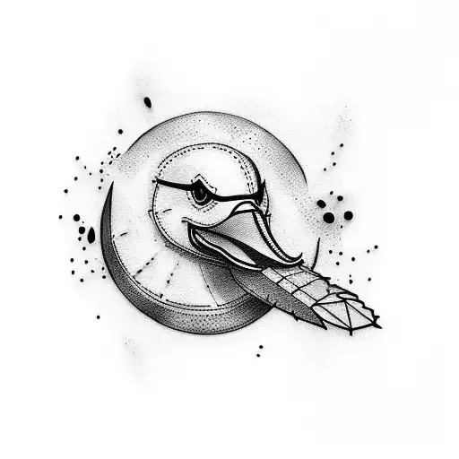 pato Lucas ganster  tattoo design idea