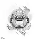 pato Lucas ganster  tattoo design idea