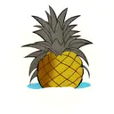 Pineapple tattoo design idea