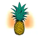 Pineapple tattoo design idea