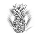 Pineapple tattoo design idea