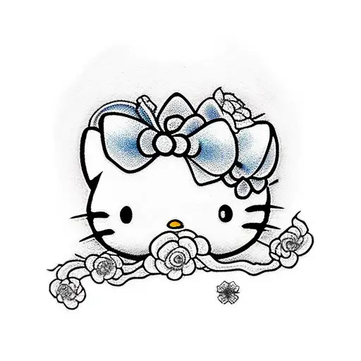 hello kitty tattoo design idea