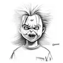 Chucky From Rugrats tattoo design idea