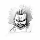 Chucky From Rugrats tattoo design idea