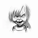 Chucky From Rugrats tattoo design idea