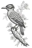 roadrunner on a cactus tattoo design idea