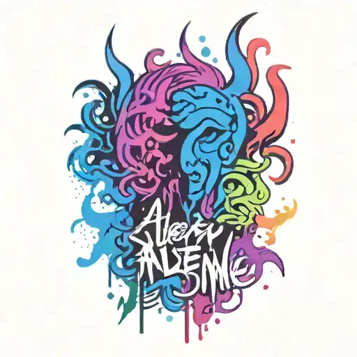 depression alone anxiety mental health tattoo design idea