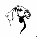 Camel tattoo design idea