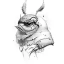 hood tattoo design idea