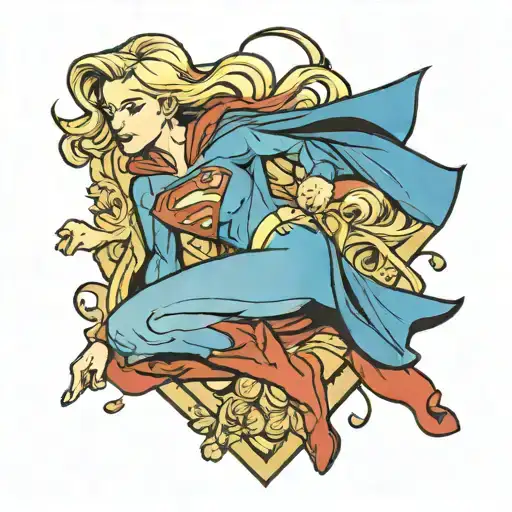 supergirl tattoo design idea