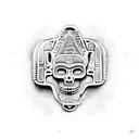 An ancient Mayan calendar integrated with modern computer circuitry tattoo design idea