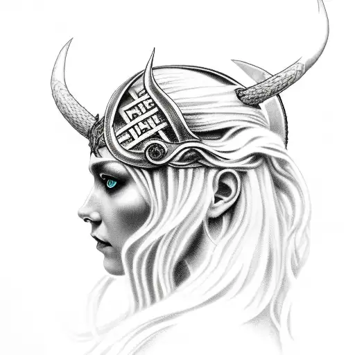 Hel (Norse Pagan Goddess) tattoo design idea