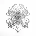 Hawaiian totem pole tattoo design idea