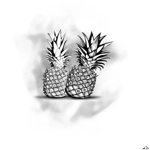 Pineapple tattoo design idea