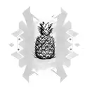Pineapple tattoo design idea