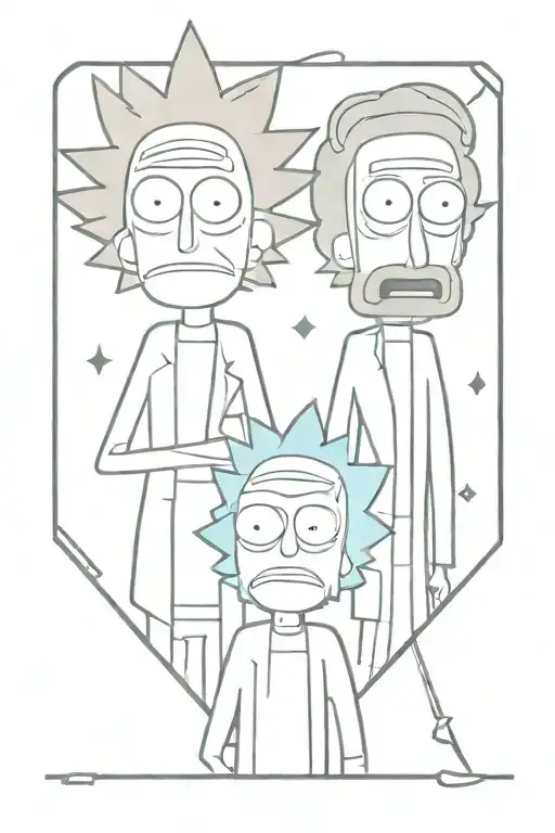 Rick & Morty tattoo design idea