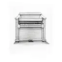 Combine a piano keyboard with a scenic landscape to represent life and memories tattoo design idea