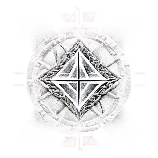 matrix code and iluminati logo 4k high detail render tattoo design idea