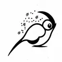 tweety bird tattoo design idea
