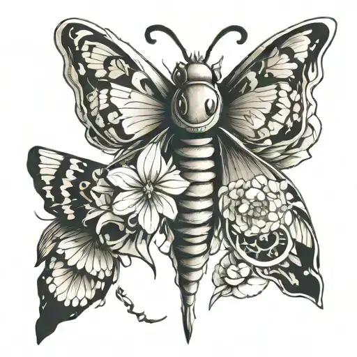 moth   tattoo design idea