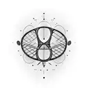 Tennis racket tattoo design idea