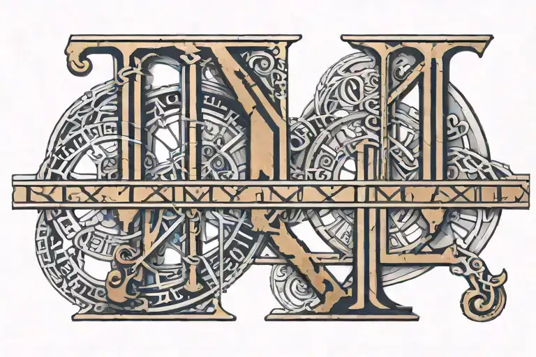 2-2-2008 roman numerals tattoo design idea