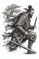 japanese ronin tattoo design idea
