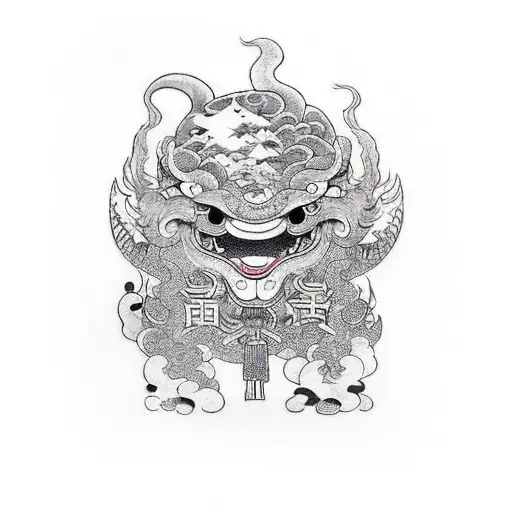 youkai parade tattoo design idea