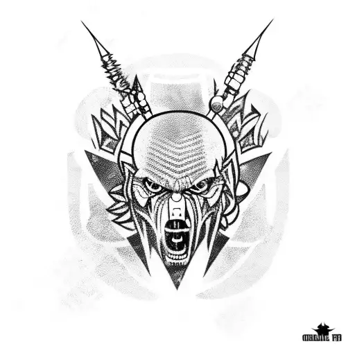 lobo comunista tattoo design idea