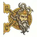 Zeus symbol tattoo design idea