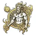Zeus symbol tattoo design idea