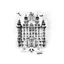 grandbudapest hotel film tattoo tattoo design idea