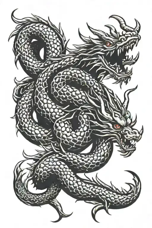 norse dragon tattoo