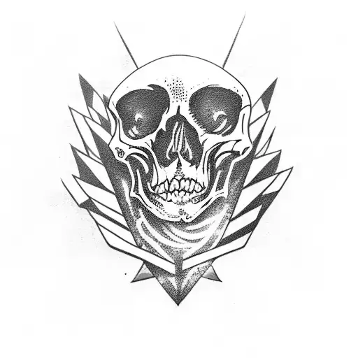 skeleton riding a motorcycle in a purple storm tattoo design idea