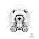 TEDDY BEAR tattoo design idea