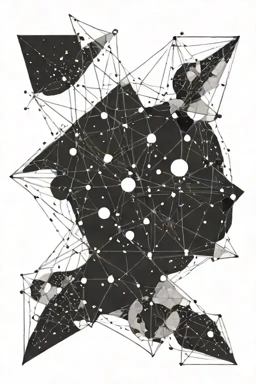 Lyra constellation tattoo design idea