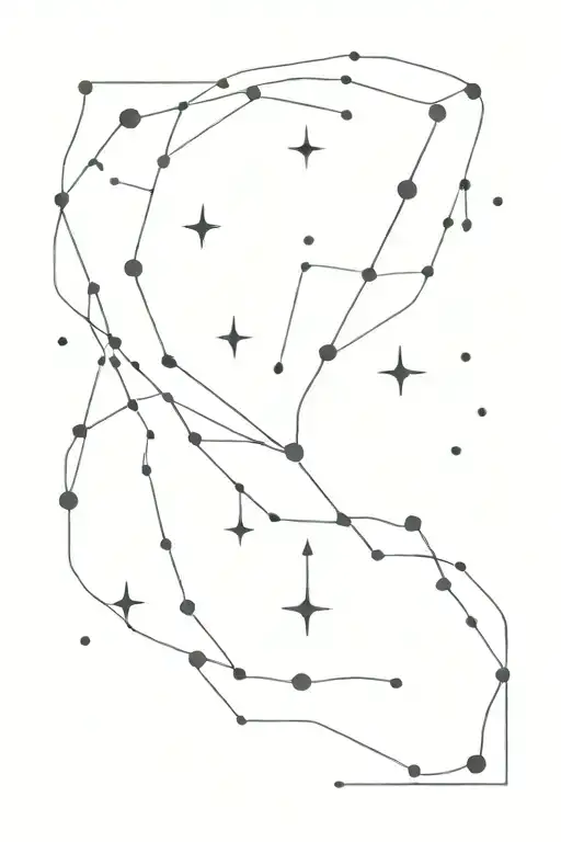 Lyra constellation tattoo design idea