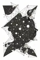 Lyra constellation tattoo design idea